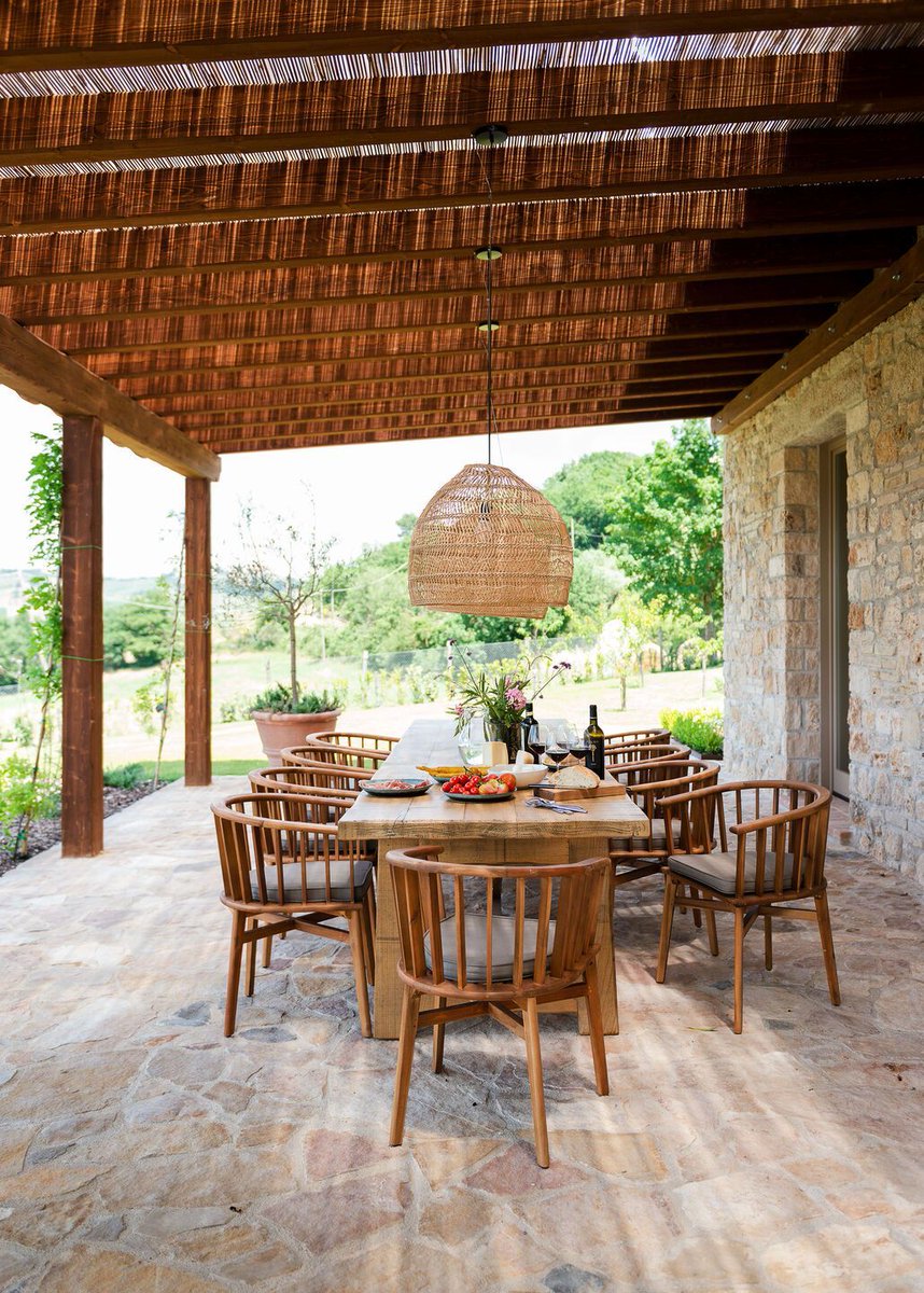 Archello's tweet image. La Selva, designed by Special Umbria, marries traditional Umbrian stonework with modern elements like resin floors and custom wooden furniture. 
buff.ly/4fUuSNu

#VernacularArchitecture #ItalianDesign #LuxuryLiving