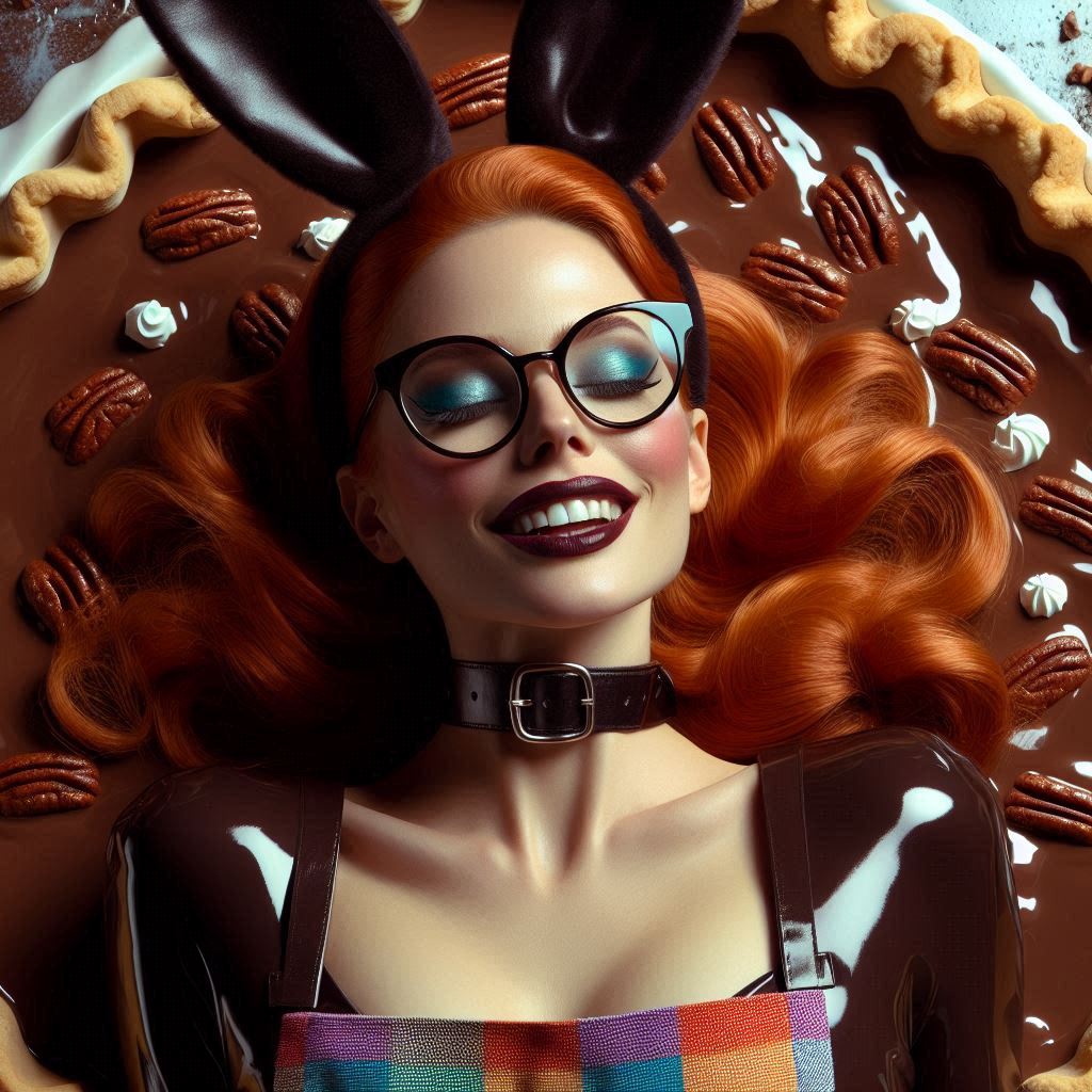 DatsAzzyVebbins's tweet photo. Tonight's performance at @VelvetRabbitInc NYC's gonna be a #DecadentDessertDeuxsday. It's #NationalChocolatePecanPieNight & #NationalRadioNight! Amazin' aural atmosphere for our #EarlyBirdSpecial as well as #MainCourseChoreography. I'm cravin' chocolate puddin' some-din' fierce. https://t.co/yHEs7wSZV9