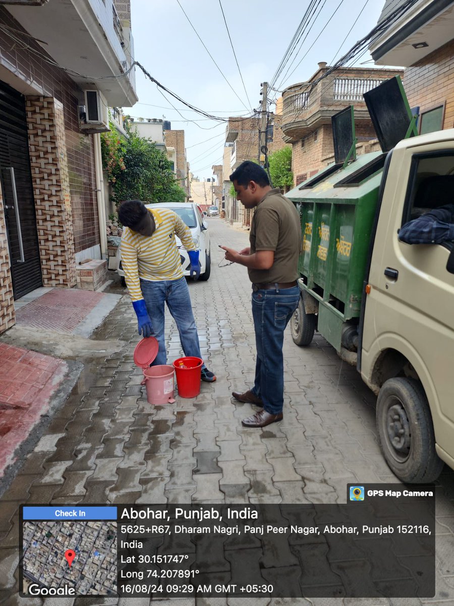 aboharchokho's tweet photo. Door to Door Follow up of Source Segregation. (Dated.16-08-2024) #sourcesegregation #wetwaste #compost #insta #facebookreel #solidwastemanagement #swm #ulbcode800214 #ulbabohar #MunicipalCorporation https://t.co/RZqXnhYOoV