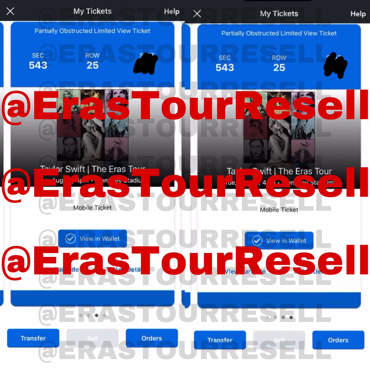 Eras Tour Resell tweet media
