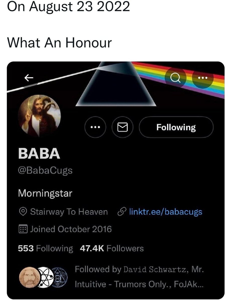 XRPee3's tweet photo. The day David Schwartz followed Cugs... Probably nothing 😕 https://t.co/SdxqQSNovN
