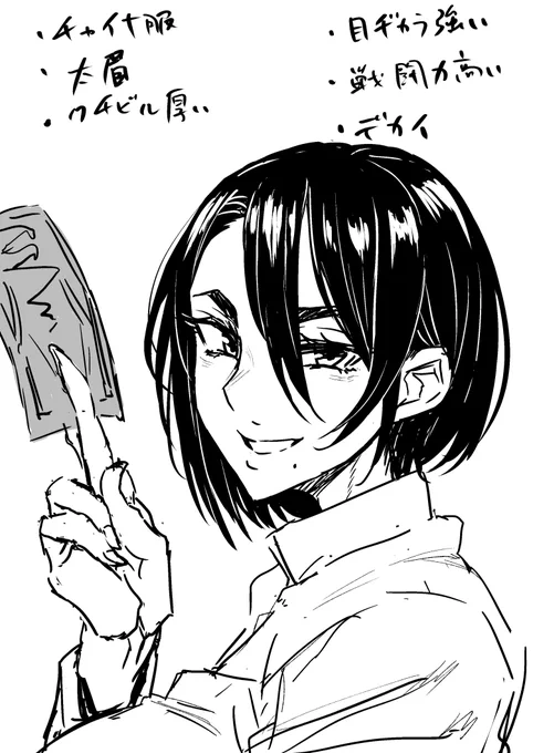 スケベ漫画のキャラデザ中..... 