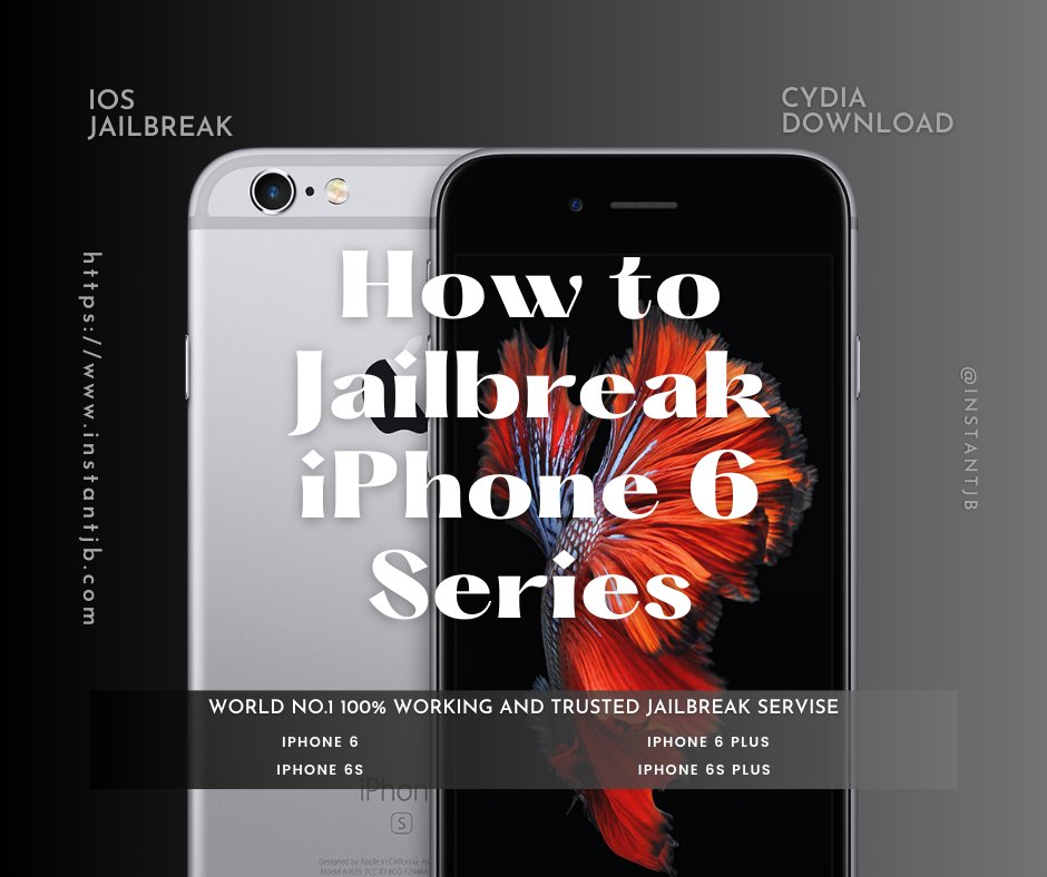 iNstantJB's tweet photo. If you own an iPhone 6, iPhone 6 Plus, iPhone 6s, or iPhone 6s Plus and want to unlock full potential. With the https://t.co/p2gzYETw0m, you can easily jailbreak, gaining access to a more customizations, more tweaks and apps. 🔥

#Jailbreak #iOSJailbreak #Cydia #iPhone6 #USA https://t.co/eKKQ256hNK