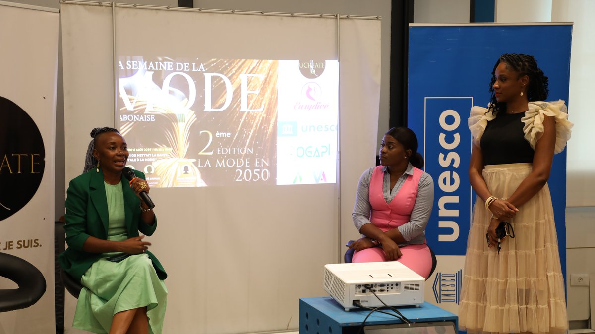 UNESCOGabon's tweet image. 🎉 Clôture réussie pour la deuxième édition de la Semaine de la Mode Gabonaise organisée par l&apos;association #UCREATE ! ✨

@laurylndong
@ERICVOLI

#ModeGabonaise #IntelligenceArtificielle #UNESCOLibreville #PartenaireAuDeveloppement