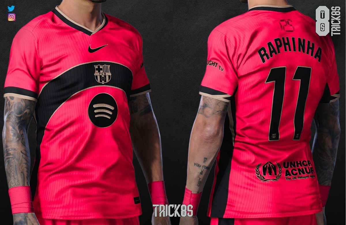 trick8s's tweet image. FC BARCELONA @FCBarcelona
Concept Kit for PES 2021

DOWNLOAD: drive.google.com/file/d/1O7No8B…
(Kitserver available)

#eFootballPES2021 #kitmaker #conceptKit #kit #pink #design #football #FCBarcelona #Culers #FCB #Barcelona #PES #Catalunya #Catalonia #raphinha #Pedri #Gavi #LamineYamal