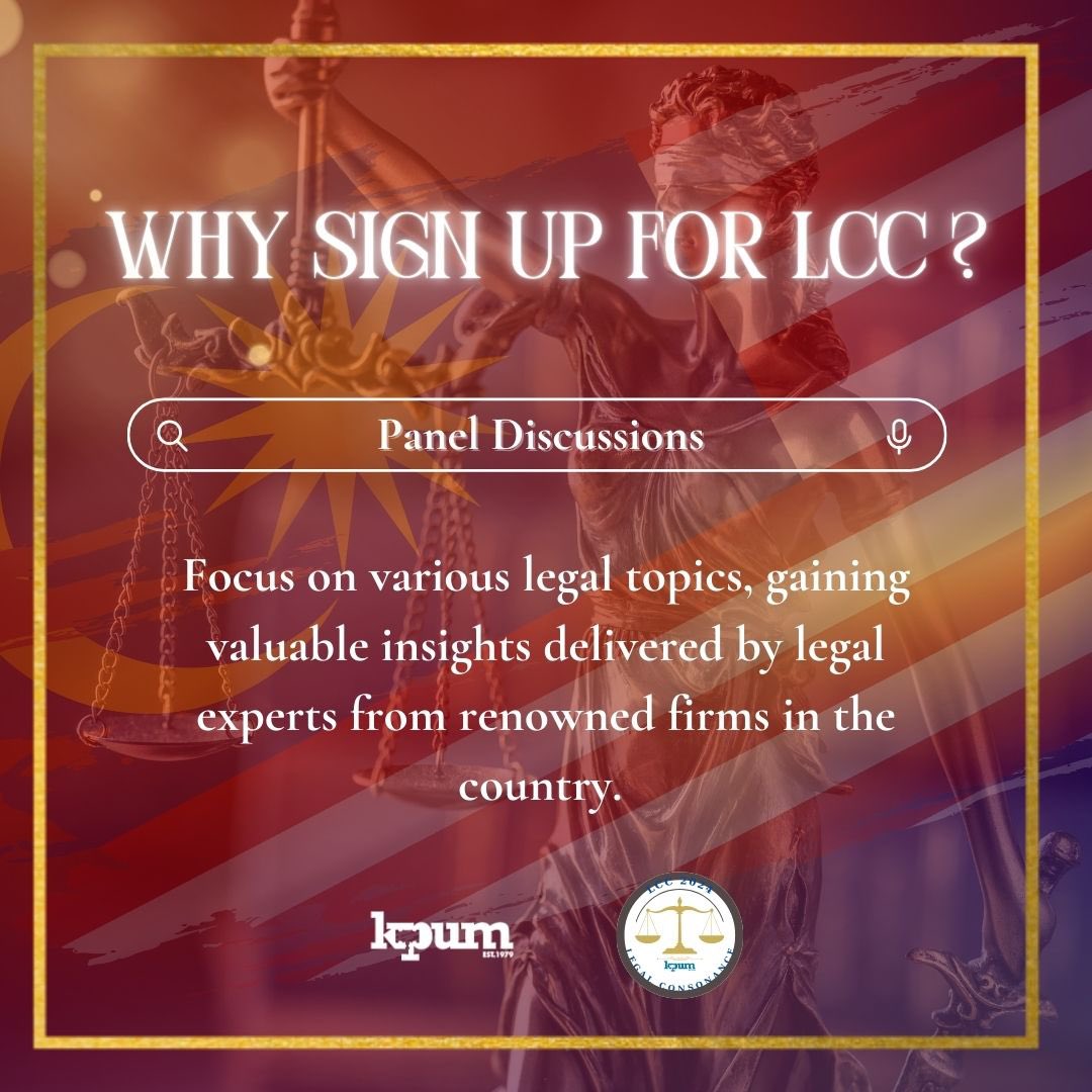 KPUM79's tweet photo. [KPUM’s Law Career Convention 2024 - ‘Legal Consonance’ - Why sign up for LCC?]

Have you ever wondered why you should sign up for the LCC and what you will gain by participating in the event? We have summarised all the reasons for you to participate in this event! https://t.co/wMwxWP2Wwa