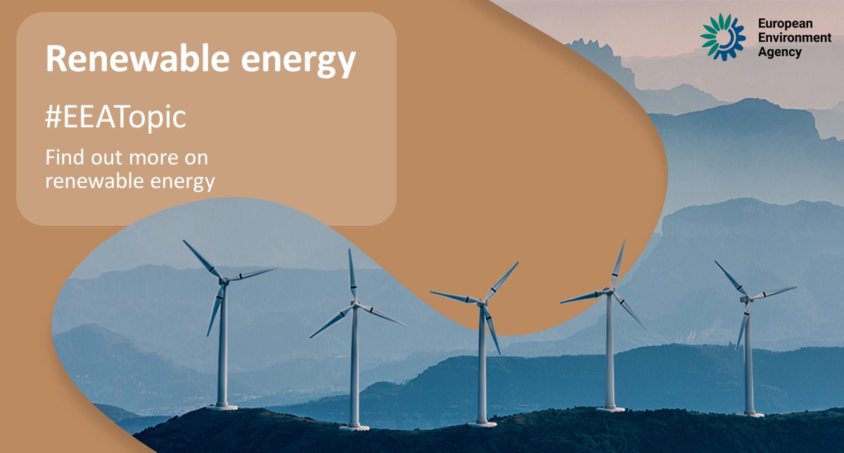 EUEnvironment's tweet image. #renewableenergy sources will help the EU shift to a sustainable future. 
In recent years, Europe has been generating more renewable energy and a growing share of its energy consumption is met through renewable sources.
Find out more on our #EEATopic : eea.europa.eu/en/topics/in-d…
