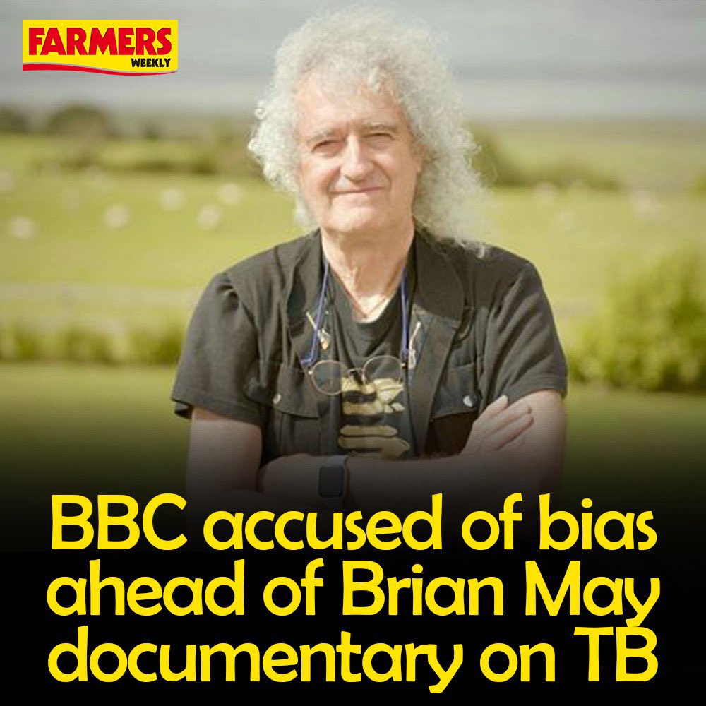National Farmers Union &amp; Countryside Alliance join forces to try &amp; block BBC from broadcasting Sir Brian May’s badgers &amp; bovine TB documentary on BBC 2 on Friday at 9pm. They know he will demolish the incompetence negligence &amp; deceit at the heart of badger 🦡 cull policy. The