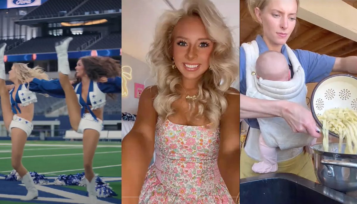 Cette semaine dans la newsletter, je parle des sororités du BamaRush, des pom-pom girls des Dallas Cowboys, et des "trad wives"... Bref, d'une féminité à l'américaine qui demande souvent beaucoup d'efforts et d'illusions marietelling.substack.com/p/sororites-po…