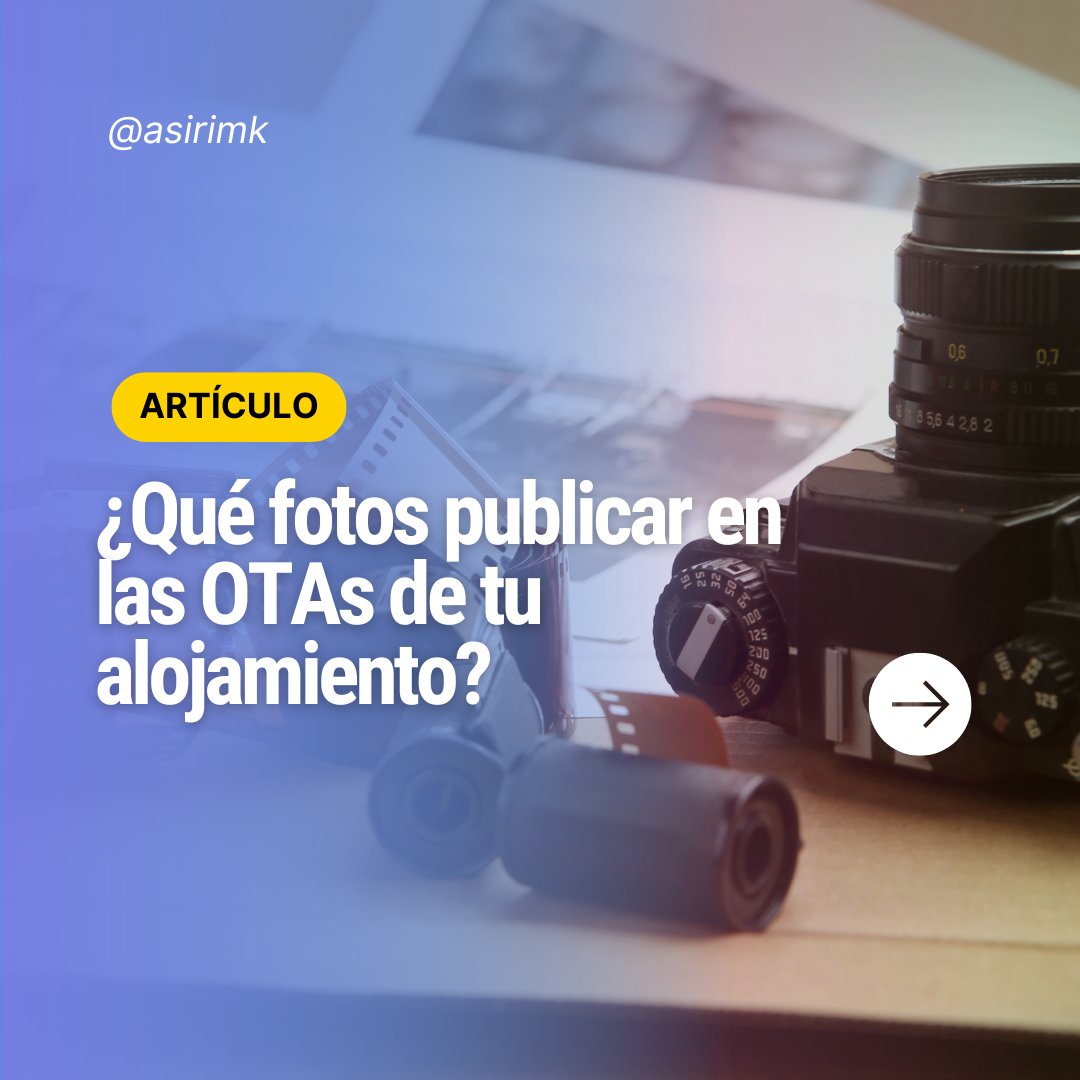 📸  Fotografía para transmitir la esencia de tu negocio 💡

👨🏼‍🎨 Nuestro compañero <a href="/juanfrejofoto/">Juan Frejo</a> , como profesional de la fotografía, nos plantea algunas pequeñas recomendaciones para trasmitir la historia de nuestro alojamiento en las #otas💎

🗞 Leer : asiri.es/que-fotos-publ…