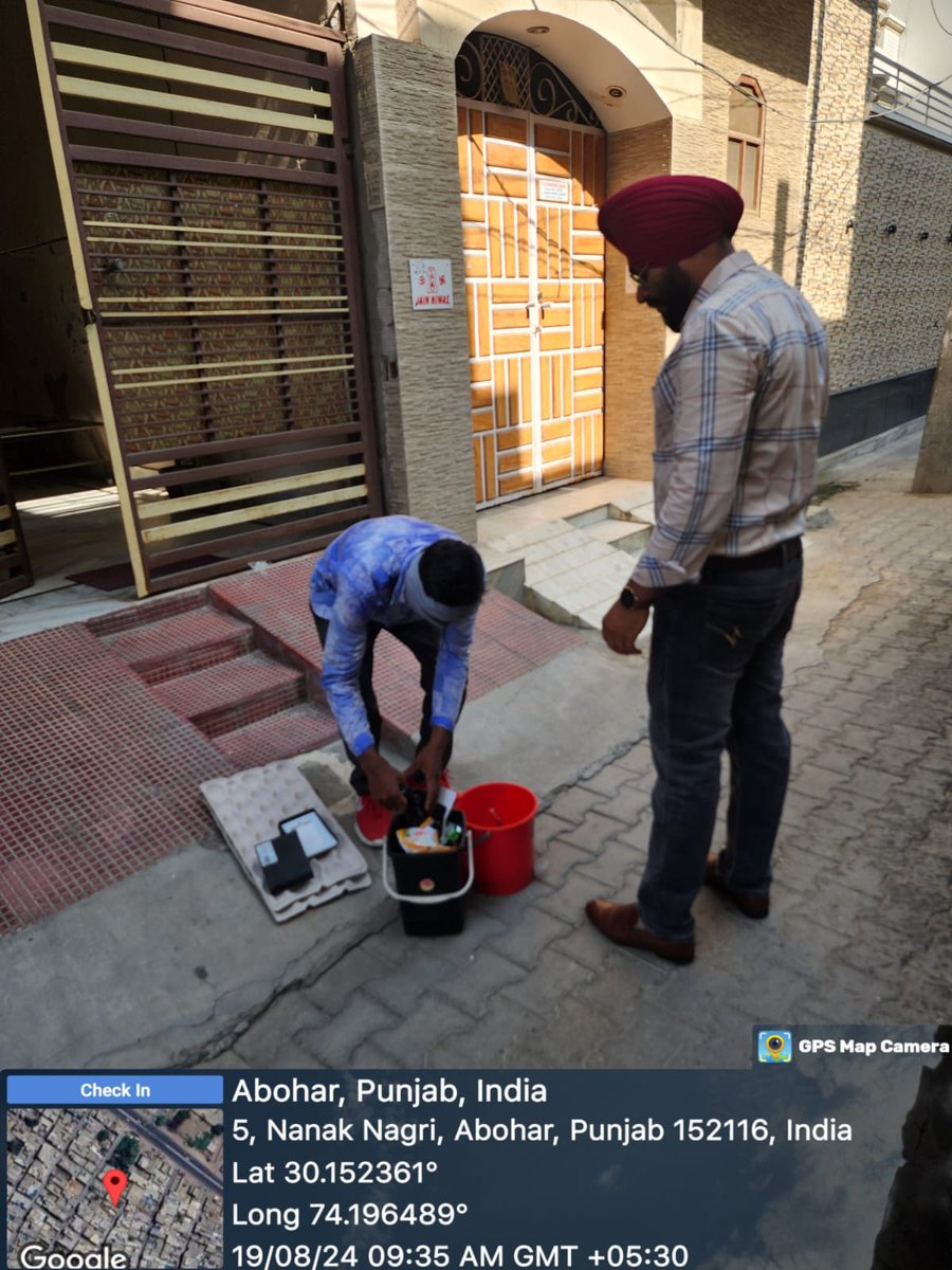 aboharchokho's tweet photo. Door to Door Follow up of Source Segregation. (Dated.19-08-2024) #sourcesegregation #wetwaste #compost #insta #facebookreel #solidwastemanagement #swm #ulbcode800214 #ulbabohar #MunicipalCorporation https://t.co/cLOIMNi0q7