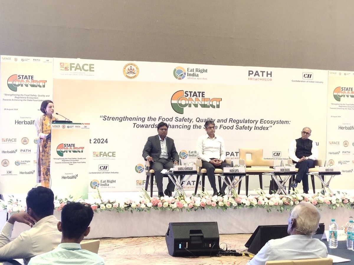 CII Food & Agriculture Centre of Excellence (@cii_face) on Twitter photo Ms. Inoshi Sharma, ED, FSSAI, <a href="/FSSAI/">vijay rajmohan</a> CII-State connect program in Bengaluru focused on the Eat Right initiative & its impact on the food ecosystem. Guidance on FSSAI audits & certification for stakeholders was invaluable towards an enabling framework for food safety
#fssai #cii Ms. Inoshi Sharma, ED, FSSAI, <a href="/FSSAI/">vijay rajmohan</a> CII-State connect program in Bengaluru focused on the Eat Right initiative & its impact on the food ecosystem. Guidance on FSSAI audits & certification for stakeholders was invaluable towards an enabling framework for food safety
#fssai #cii