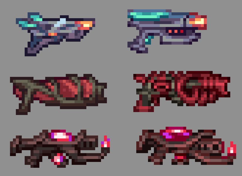 3 clam shell arms 🔫🔫🔫