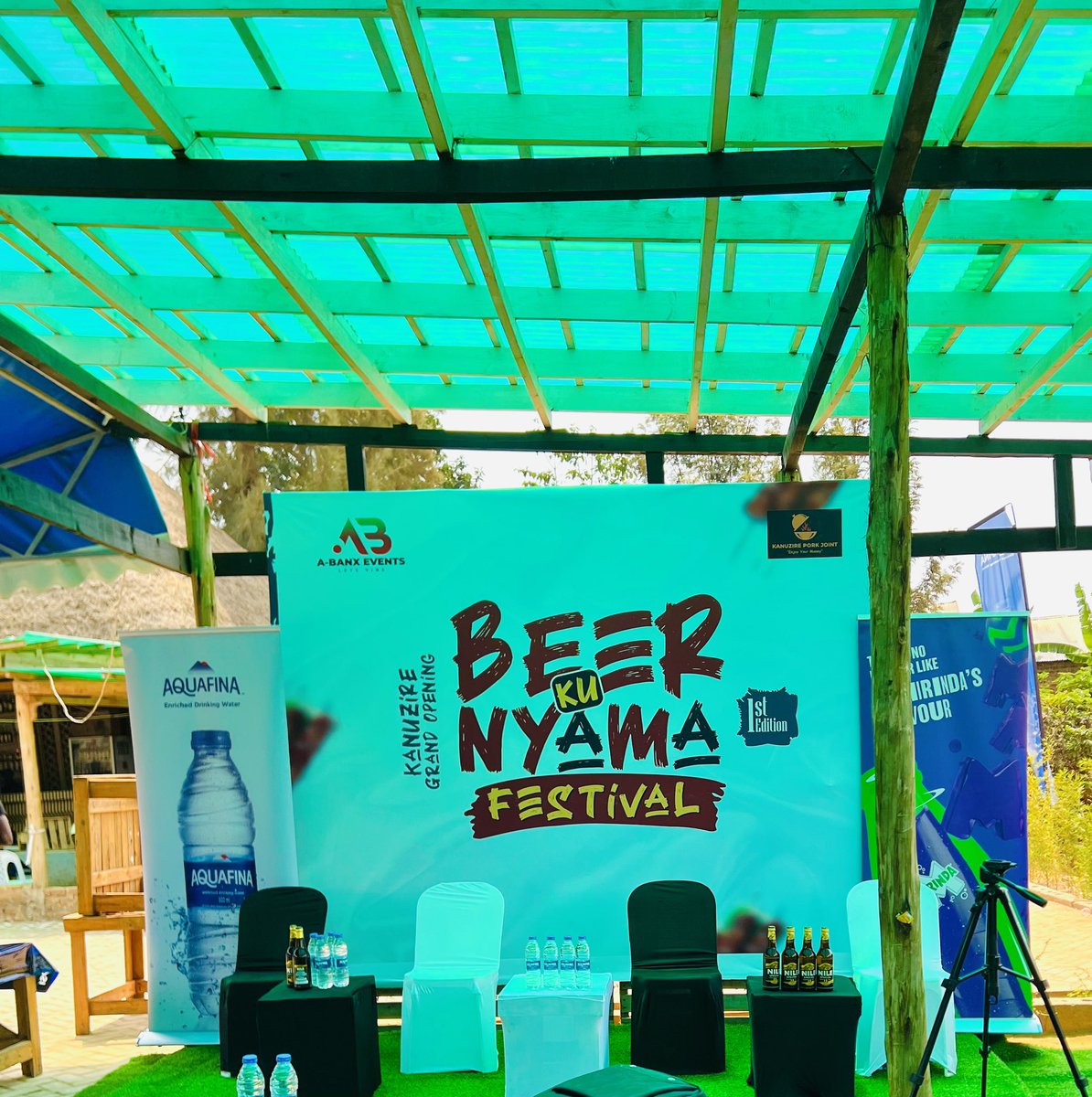 PatraUg1's tweet photo. "Happening now! 🔥 Join us for the #BeerKuNyamaFestival press conference @JKanuzire, powered by @AquafinaUganda, your enriched drinking water! 💦" https://t.co/qCocwv9QCy
