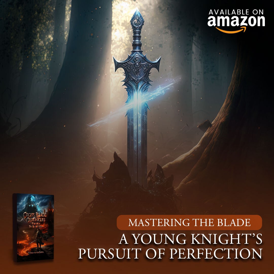 austinsk_author's tweet photo. In the centre of the bustling training yard, a youthful knight's unwavering commitment to honing their skills  with each precise and powerful swing of their sword. Get your copy! https://t.co/Zcc4oSVRlW

#CrossBladeChronicles #TheBladesEdge #FantasyEpic #MagicAndDestiny https://t.co/MBVGugok2R