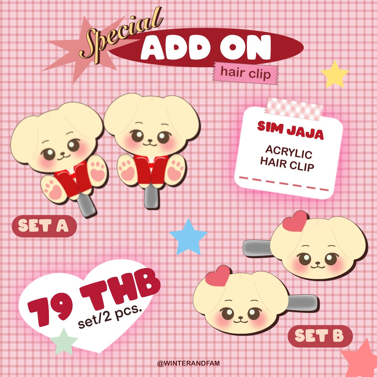 winterandfam's tweet photo. — pls kindly rt
ก๊อก ๆ ยอรอบุนนน วันนี้เปิดพรี acrylic hair clip เป็นวันสุดท้ายแล้วนะคะ ใครสนใจแวะมาจับจองเป็นเจ้าของกิ๊บหนูจาจากันได้น้า ราคานี้พิเศษแค่รอบพรีออเดอร์เท่านั้นค่ะ! 🐶🤍
ฟอร์มสั่งซื้อ : https://t.co/yLkb5NN1xg
#simjaja #ตลาดนัดenhypen https://t.co/4WwIDCamhR