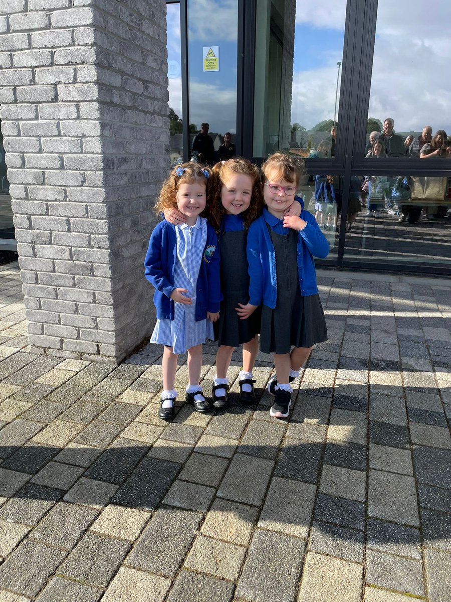 Falzpc's tweet photo. @NessCastlePS Rory was looking forward to going into P3 and Anna was buzzing to go in to P1 with all her friends https://t.co/ZDjjH1DPPC