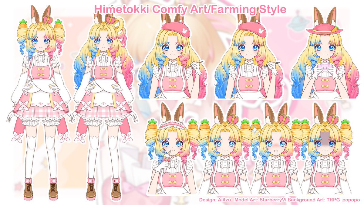 Himetokkii's tweet image. ✨New model has been revealed!✨
I hope you like the comfy art and games model!!! She's so bouncy and cute, and I was so excited to work with my artist and rigger for this!⸜(*ˊᗜˋ*)⸝

Design: #Alitzu_Chama
Model art: #StarberryVi
Rig: #viicccii1
Art Tag: #Artforaiyu
Live Tag:…