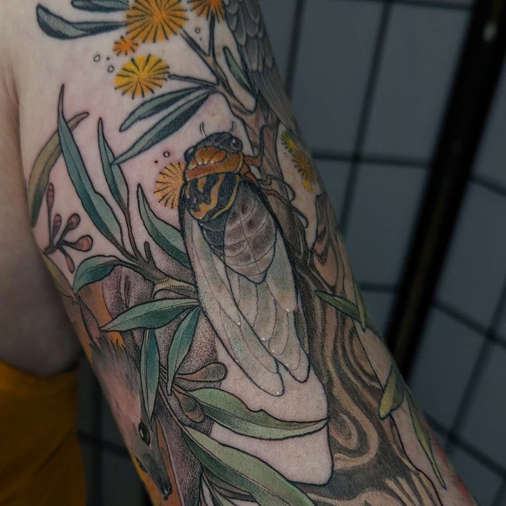 marchthorns's tweet photo. a sweet mum n bub battoo on the inner-arm for a lovely and tough client 💖 looved bringing this sleeve together with these cuties! https://t.co/2VskgpKivo