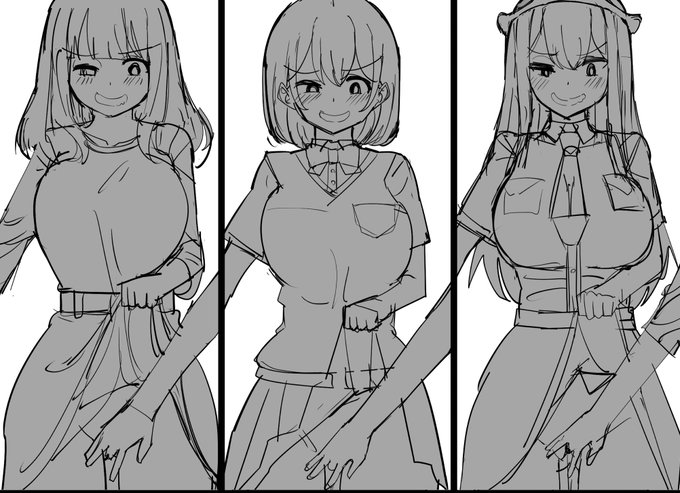 分魂で3人の身体で、トライアングルに弄るシーンなんだけどどう表現したらいいかわからず、個別シーンになっちゃいました……!このまま進めるもののどうしたらうまく表現できたか…… 