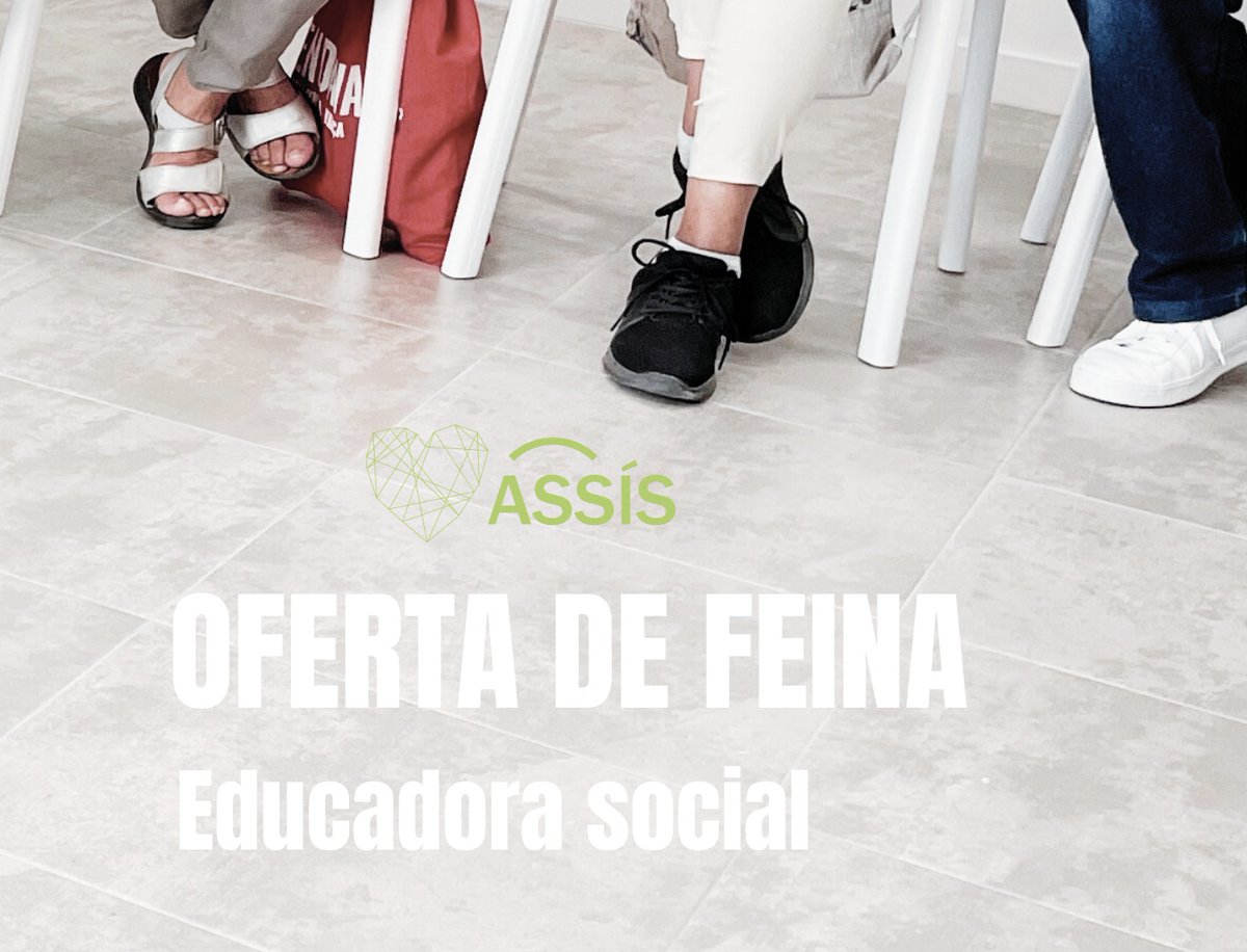 CentreAssis's tweet image. 𝗢𝗳𝗲𝗿𝘁𝗮 𝗱𝗲 𝗳𝗲𝗶𝗻𝗮: Al @CentreAssis busquem una educadora social per treballar al nostre centre de dia d'atenció i acompanyament a persones en situació de sense llar.   

Més detalls de l'oferta de #feina a #ASSÍS #sensellarisme assis.cat/treballa-amb-n…