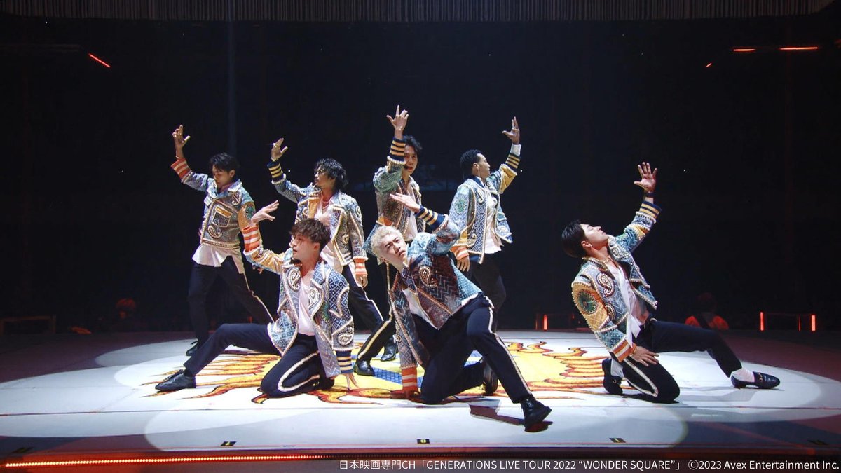 nihoneiga's tweet photo. \TV初まであと30分🌈/
「GENERATIONS LIVE TOUR 2022 "#WONDERSQUARE"」
◆8/20(火)よる8時~ほか
#GENERATIONS 2019年以来となる
有観客ライブツアー🌟
#PKCZ®も必見のメドレーを披露🚩
#白濱亜嵐 #片寄涼太 #小森隼 #佐野玲於 #関口メンディー #中務裕太 #数原龍友
https://t.co/mX5xvklukG https://t.co/Cwg4oMlGwI