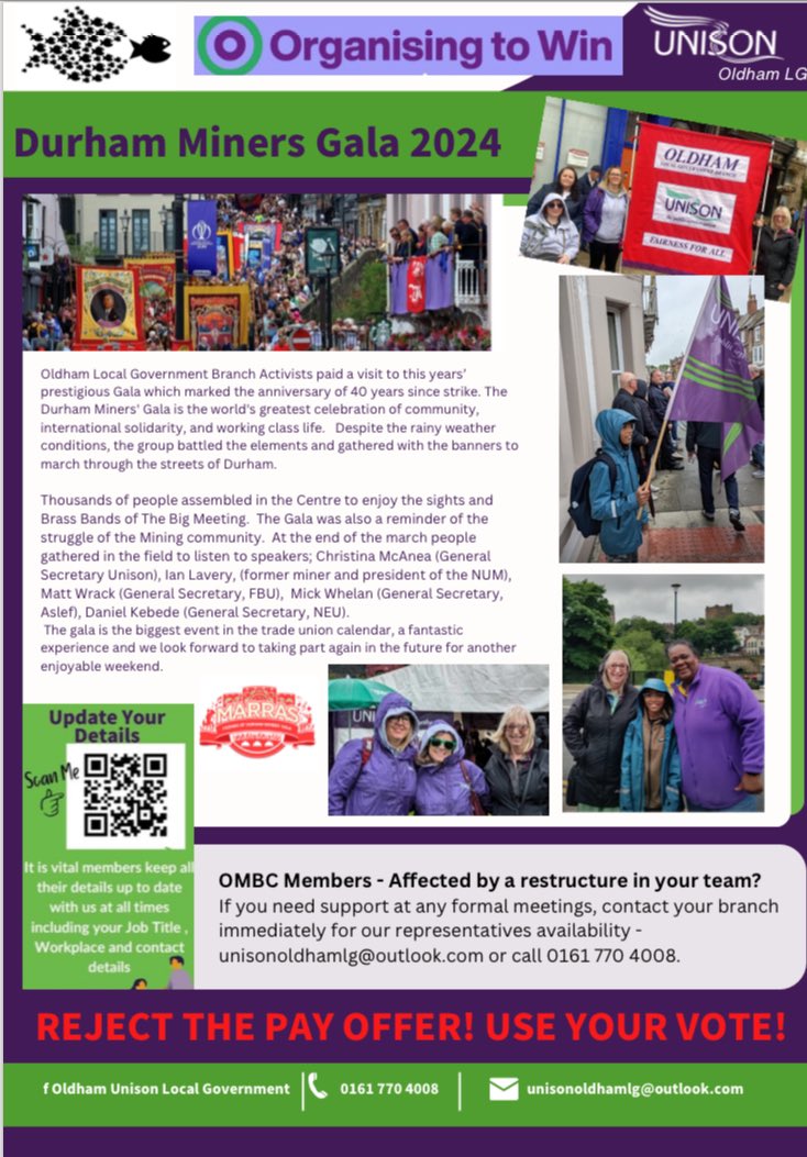 Council and school support staff  Pay Ballot opens 4 September- 16 October 24
USE YOUR VOTE!