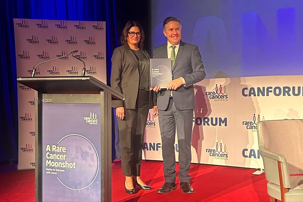 ProfGLongMIA's tweet photo. Important launch of the Rare Cancer Aus Moonshot @RareCancers with Federal Health Minister “@Mark_Butler_MP - Coordinated framework to make a difference presented at #CANFORUM in Canberra today. Panel discussion with 2 fabulous speakers CEO C Cockburn and D Keefe. Thinking big on #cancer like @MelanomaAus @ausoftheyear