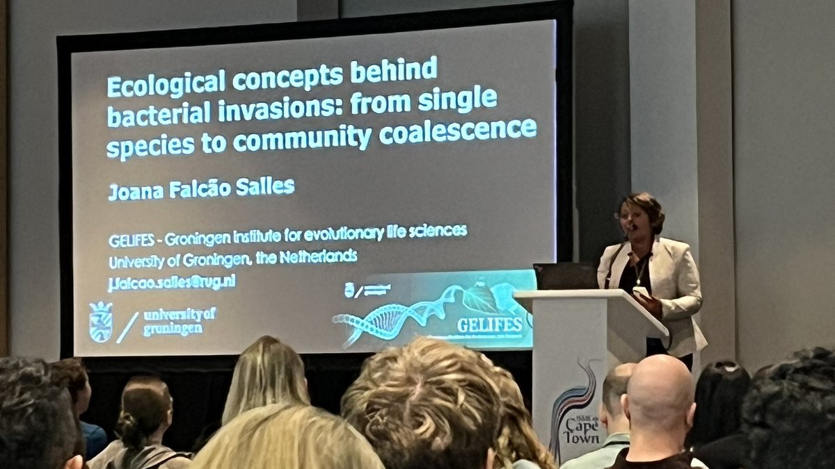 Akos T. Kovacs (@evolvedbiofilm) on Twitter photo Joana Falcao Salles <a href="/SallesFalcao/">Joana Falcao Salles</a> (University of Groningen) on Ecological concepts behind bacterial invasions: from single species to community coalescence
#ISME19 Joana Falcao Salles <a href="/SallesFalcao/">Joana Falcao Salles</a> (University of Groningen) on Ecological concepts behind bacterial invasions: from single species to community coalescence
#ISME19