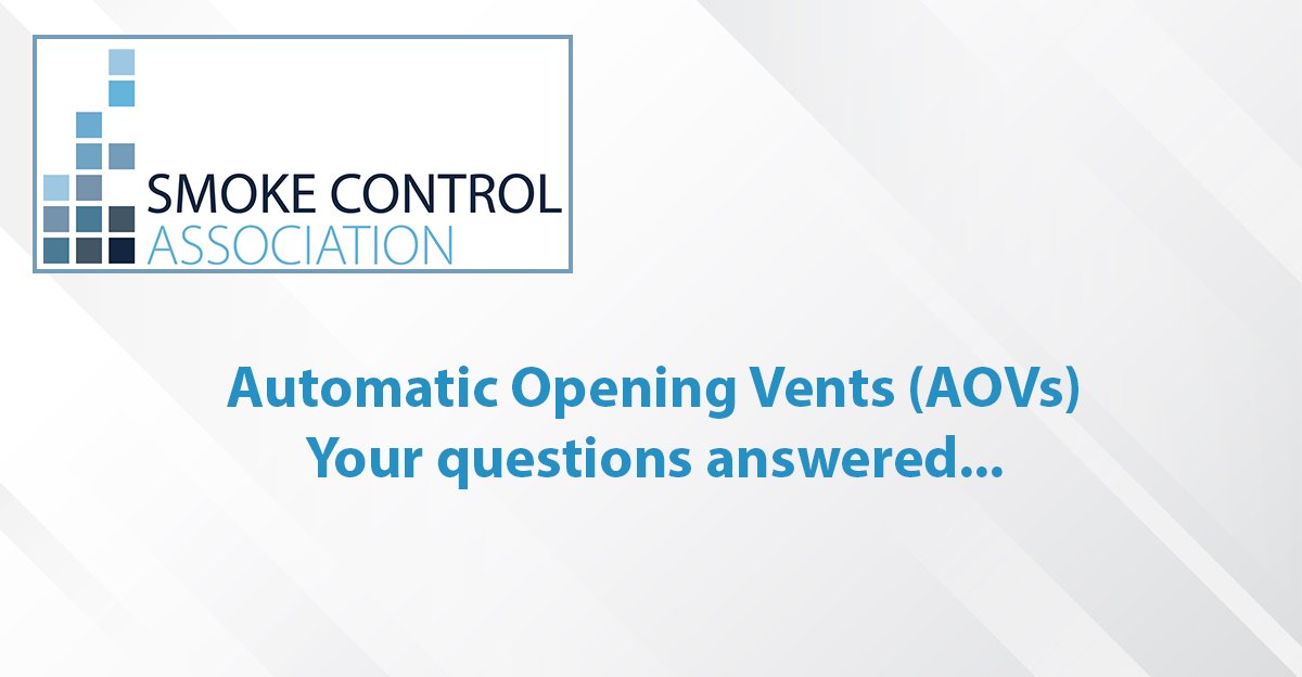 We often get asked for advice on Automatic Opening Vents (AOVs) - Smoke Vent testing. Check out our advise in our FAQ section: smokecontrol.org.uk/about-us/faqs