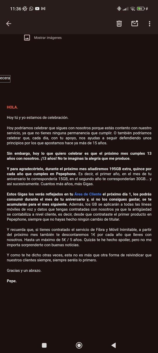Tibur979's tweet photo. Gracias @pepephone !!!! https://t.co/JOzP4jI5Ls