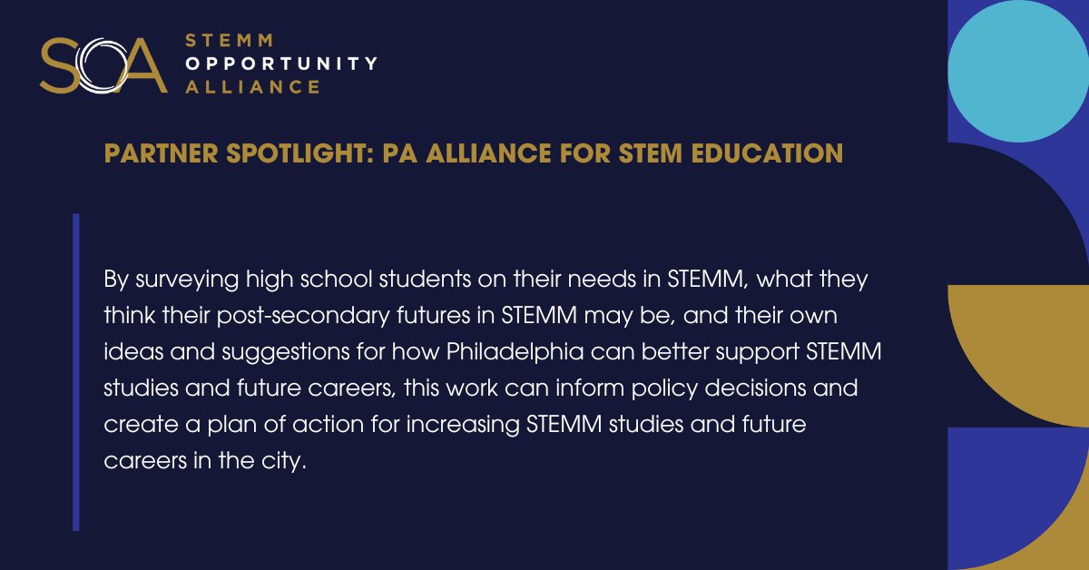 STEMM Opportunity Alliance (@soa_2050) on Twitter photo As part of its work to help Pennsylvania students keep pace with 21st century workforce needs, <a href="/PASTEM/">PA STEM Initiative</a> is partnering with the College Access and Success Ecosystem (CASE) of Philadelphia Education Fund to increase the graduation rate of Philadelphia High School students. As part of its work to help Pennsylvania students keep pace with 21st century workforce needs, <a href="/PASTEM/">PA STEM Initiative</a> is partnering with the College Access and Success Ecosystem (CASE) of Philadelphia Education Fund to increase the graduation rate of Philadelphia High School students.