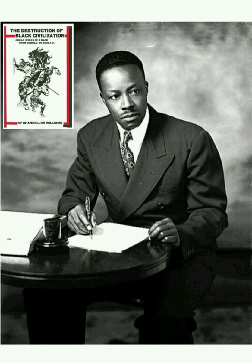 _africanhistory's tweet photo. Back in 1974, legendary scholar Chancellor Williams distilled his 20+ years of wisdom into 384 pages. 

And in this book, The Destruction of Black Civilization, he shared a simple 6-step process for discovering the truth about African History. 

Here’s the breakdown:

1. Begin with The Origins of Humanity

• African history begins with the very dawn of humankind.

2. Focus on the Golden Age of Black Civilization (Old Kingdom of Kemet 3100 to 2181 BCE) 

• The unification of Upper and Lower Kemet occurred
• The pyramids were built 
• Significant advancements were made in mathematics, astronomy, and medicine

3. Examine the Impact of Invasions

• The Hyksos invasion of Egypt
• The spread of Islam across North Africa
• European colonization and its lasting effects

4. Study the Great Migrations

• The migrations from Kemet and their linguistic and cultural impact
• Forced migrations due to the slave trade
• Modern migrations driven by economic factors and conflict

5. Analyze the Re-emergence of African Kingdoms and Empires

The period from the 10th to the 19th centuries saw the rise of numerous powerful African states.

• The Mali Empire
• The Songhai Empire
• The Kingdom of Kongo
• The Zulu Kingdom

6. Understand Colonialism and the Fight for Independence

• The Berlin Conference and the "Scramble for Africa"
• African resistance movements
• The process of decolonization and its challenges