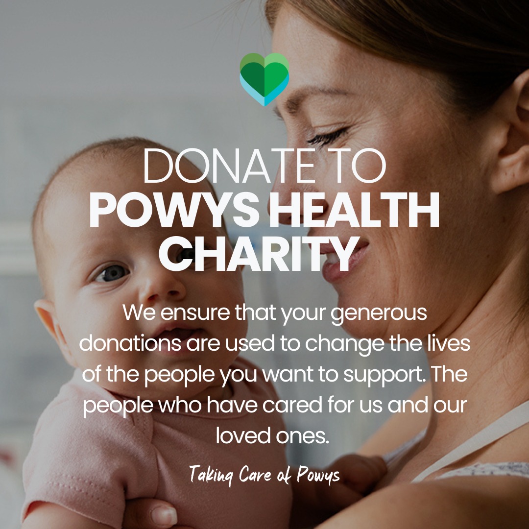 Thinking about donating to Powys Health Charity? It’s easy! 
1️⃣ Donate online: justgiving.com/pthbcharity
2️⃣ Post a cheque to Powys Teaching Health Board Charitable Fund
3️⃣ Donate in person at your local hospital
4️⃣ Staff can find our donation declaration form on our SharePoint page