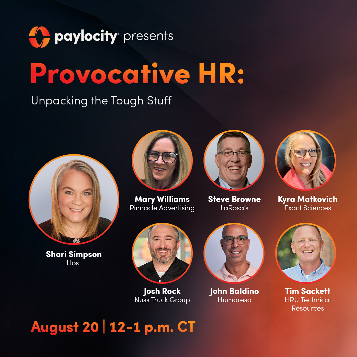 🚨 Proud of our Head of People, Mary Williams (@conmkw) SPHR for her selection for this panel with Paylocity about "Provocative HR: Unpacking the Tough Stuff." Keep shining brightly!