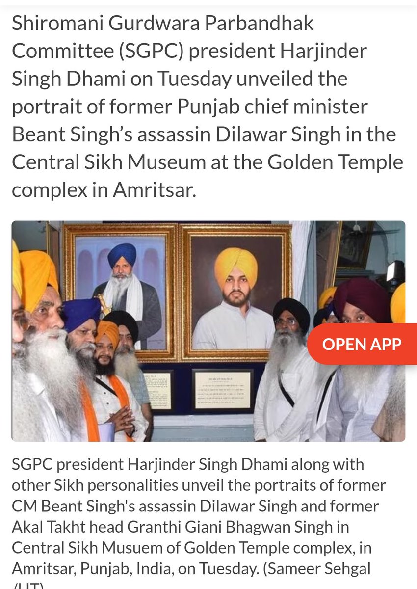 bsushant__'s tweet photo. @DhakadHindusta1 @rubyruprai @sammy_canada @Uber Khalistani are hijacking religious sikh symbol.
Punjabi are electing khalistani MP (at least 2).
Meanwhile #spgc are busy in putting Ex CM beant sing assissian portraits.
Changing nishan shahib color.
Biggest clow body with best PR machine https://t.co/IllixtgLoe