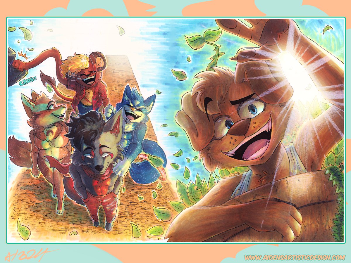 aidens_design's tweet image. Finished commission for @amphiijo !! 
This was a traditional color spread commission! 

#furryartist #furryartwork #furryarts #furrycommunity #furrycommission #Fursona #furries #furryfandom #copicmarkers