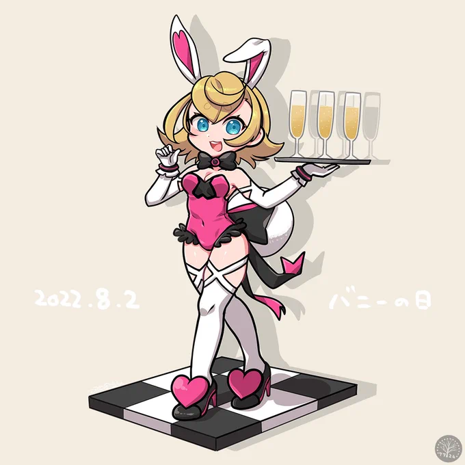 #バニーの日 #バニーの日2024  2020に描いたバニ子と2023に描いたバニ子
