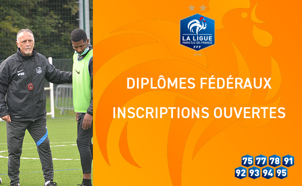 Les inscriptions pour participer aux formations permettant d’obtenir un diplôme fédéral sont ouvertes.

Les 3 formations disponibles :

> Responsable Ecole de Football 
> Coach Seniors
> Coach Jeunes 

▶️ bit.ly/4dAjiFN