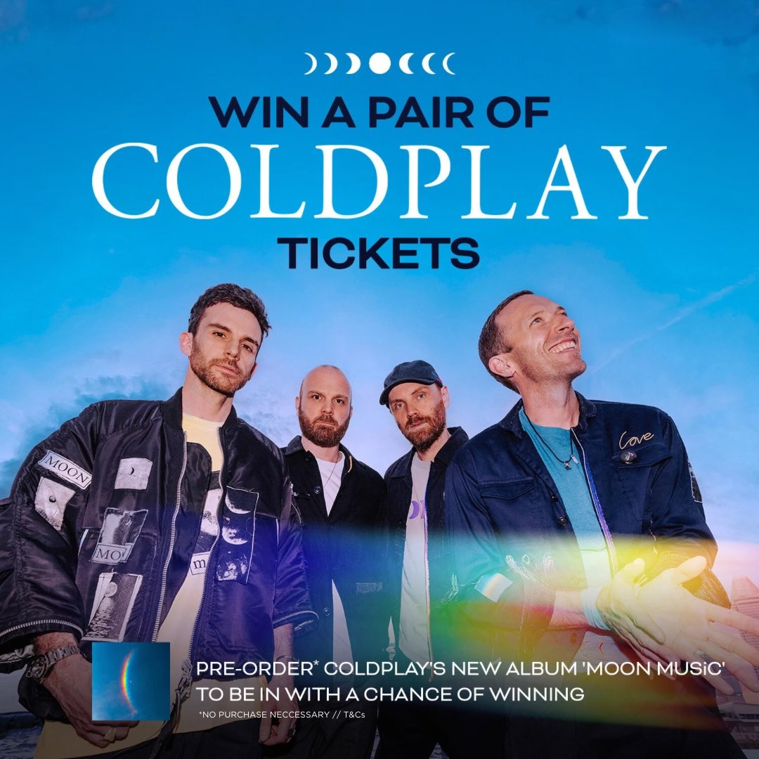 Are you ready for an Adventure of a Lifetime? 

We’ve got 2x tickets to giveaway for Coldplay’s Music for the Spheres tour, on Monday night, September 2nd!! 🌎🎵

ℹ More info - goldendiscs.ie/pages/win-a-pa…
Winner will be contacted Wednesday 28th. Good luck ☘️