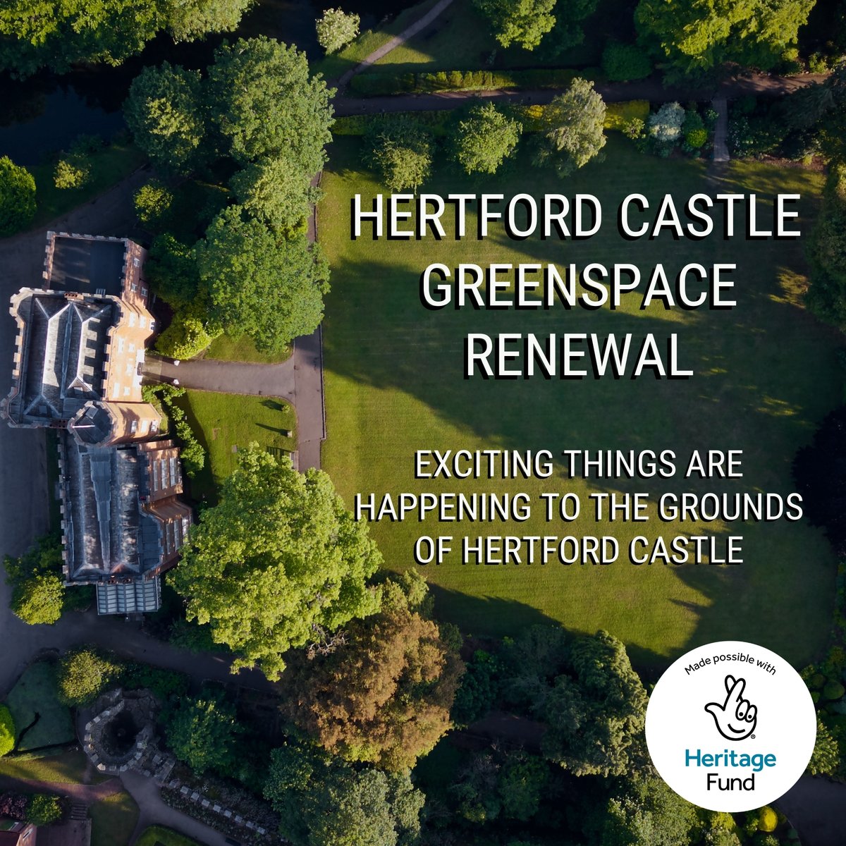 Have you heard about this exciting project being developed at Hertford Castle's grounds? 

We're developing plans to breathe new life here thanks to the National Lottery Heritage Fund. 

Want to learn more? Check out the HCGR webpage via: hertfordcastle.co.uk/greenspacerene…

#hertfordcastle