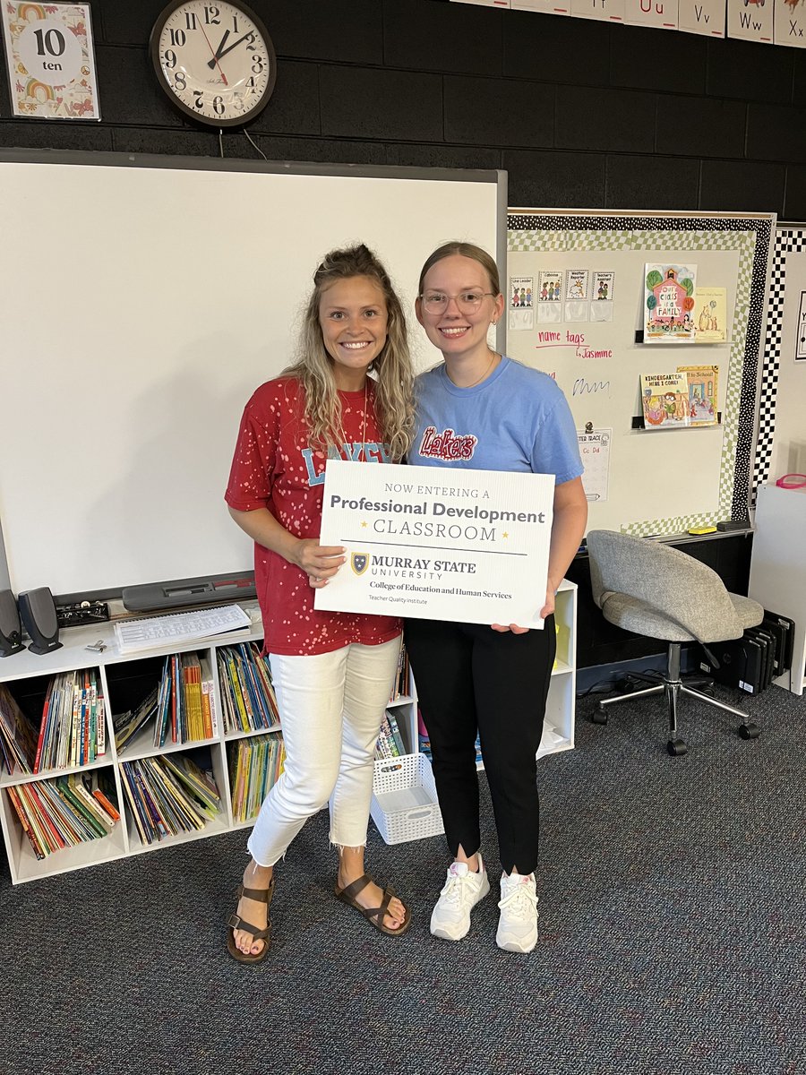 Congratulations to Hannah Mohler, a PDS student at MSU.  Hannah will be spending hours with Teresa Gore at Calloway County Preschool and with Callie Deweese at North Calloway Elementary.  Good luck, Hannah!  Enjoy your senior year.