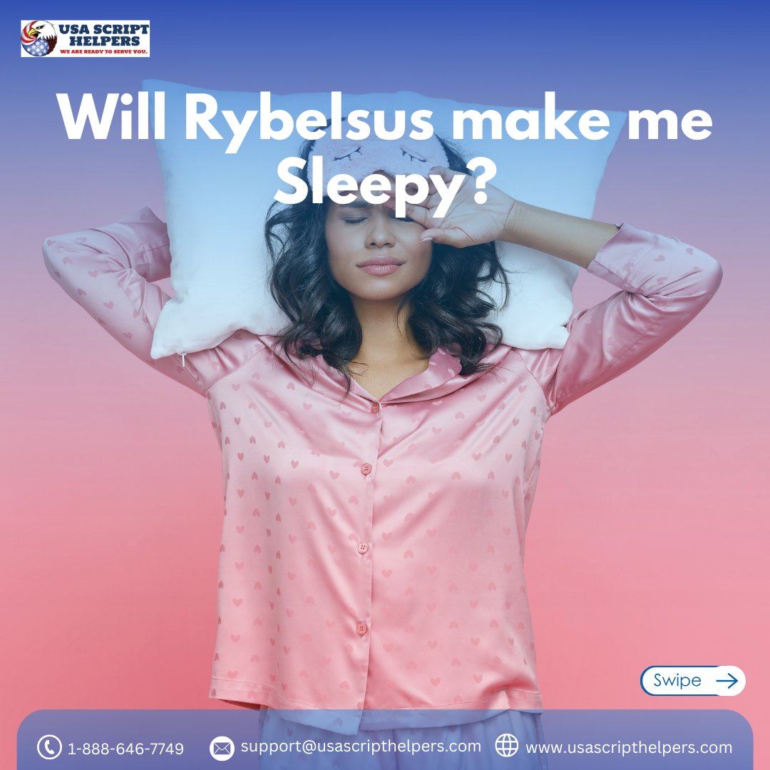 USAScriptHelper's tweet image. Wondering if Rybelsus might make you sleepy? While it's not a common side effect, some may feel fatigued. If you're noticing unusual tiredness, it’s best to consult your doctor. Stay informed, stay healthy!.
#usascripthelpers #Rybelsus #rybelsusjourney #diabetesawareness