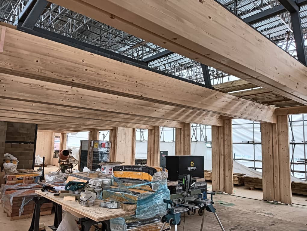 BucklandTimber's tweet photo. Some great photos of Bruton Place project - a spruce glulam frame with CLT panels.
The project is taking shape nicely - we'll share more when we can!
#glulamframe #CLTpanels #progressupdate https://t.co/NiYEMzTPri