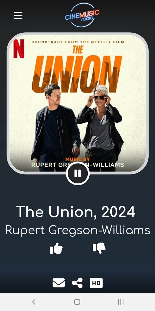Cinemusic_Radio's tweet photo. J'écoute Rupert Gregson-Williams - The Union, 2024 - Thanks For The Advice sur CINEMUSIC Radio ! #FilmMusic #Soundtrack #MusiqueDeFilm #MusiqueDeFilms #DABplus
https://t.co/39vZDmdYsM https://t.co/sq4ZXvDinN
