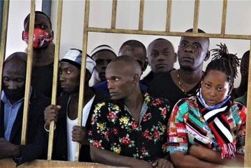 Mohanmedia256's tweet photo. @hrw #FreeAllPoliticalPrisonersUganda  
1. Olivia Lutaaya 
2.Sekitoleko Yasin Machete  
3.Robert Rugumayo 
4. Muhydin Kakooza  
5. Patrick Mwase  
6. Simon Kijambu 
7. Abdu Matovu  
8. Segujja Rashid  
9.Ronald Kijambu 
10. Sharif Kalanzi  
11. Joseph Muwonge  
12. Mesach Kiwanuka https://t.co/TXEL5tNHdD
