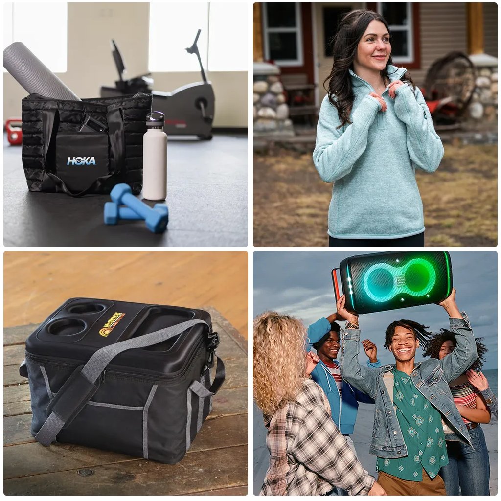 BrandFuse's tweet image. Unlock your brand's story with promo swag. Market your brand in the most targeted and memorable way. #totes #pullovers #coolers #speakers