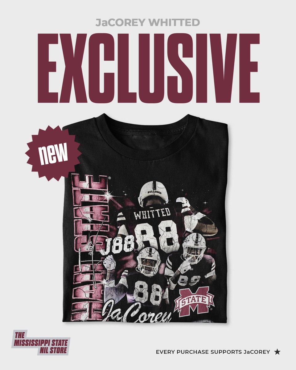 HailStNILStore's tweet image. Exclusive Drop @YbfCorey 😮‍💨
msstate.nil.store/collections/ja…