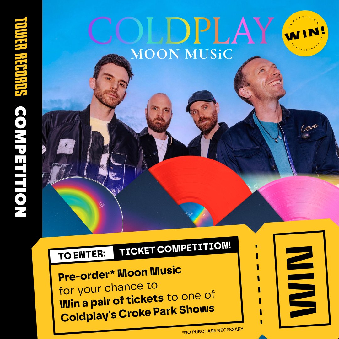 Tower Records Dublin (@towerdublin) on Twitter photo WIN! Tickets to see <a href="/coldplay/">Coldplay</a> at Croke Park! 
To enter simply pre-order a copy of new album Moon Music:  towerrecords.ie/page/2194
NPN entry option also available here: warnermusic.ie/tower-coldplay…
<a href="/Warnermusicirl/">Warner Music Ireland</a> #ColdplayDublin WIN! Tickets to see <a href="/coldplay/">Coldplay</a> at Croke Park! 
To enter simply pre-order a copy of new album Moon Music:  towerrecords.ie/page/2194
NPN entry option also available here: warnermusic.ie/tower-coldplay…
<a href="/Warnermusicirl/">Warner Music Ireland</a> #ColdplayDublin