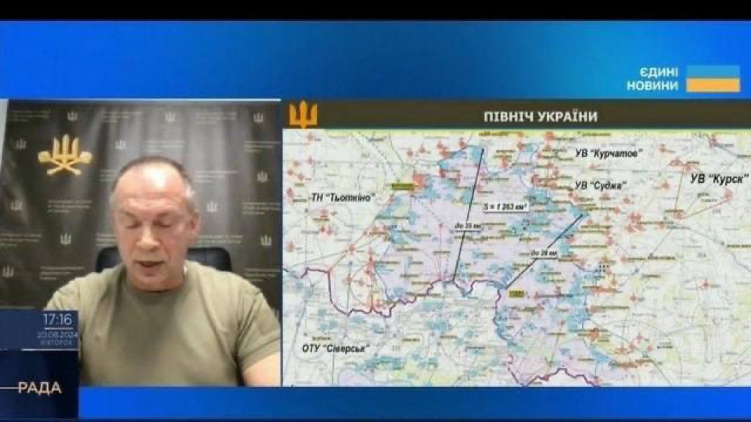 BrennpunktUA's tweet photo. #FrontUpdate Region Kursk Russland 🇷🇺 — 🇺🇦 Generalstab
Derzeit stehen 1.263 km² Territorium und 93 Siedlungen in der Region Kursk unter der Kontrolle der AFU 🇺🇦 — @CinC_AFU #Syrskyj
Ihm zufolge drangen die 🇺🇦 Streitkräfte während der Offensive auf dem Gebiet der Region Kursk bis in die Tiefe der feindlichen Verteidigungsanlagen von 28 bis 35 km vor.